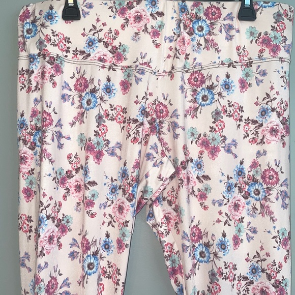 EUC Eliseo Floral Super Soft Leggings Lounge Pants Size XL - Picture 4 of 7